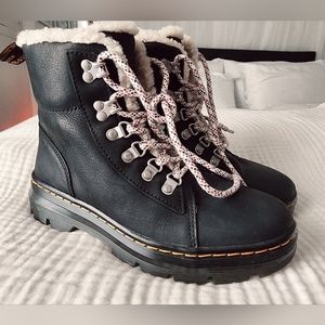 Dr. Marten size 8 womens fleece combat boots